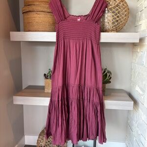 DownEast Gauzy Summer Dress - Rose Color